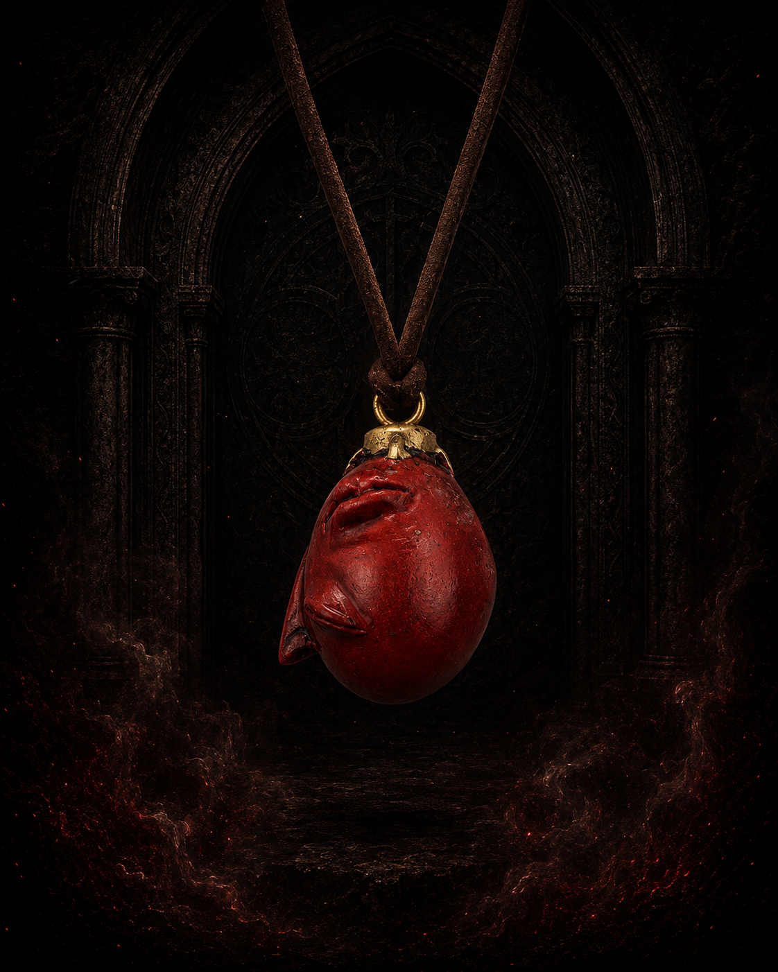 Crimson Relic Pendant